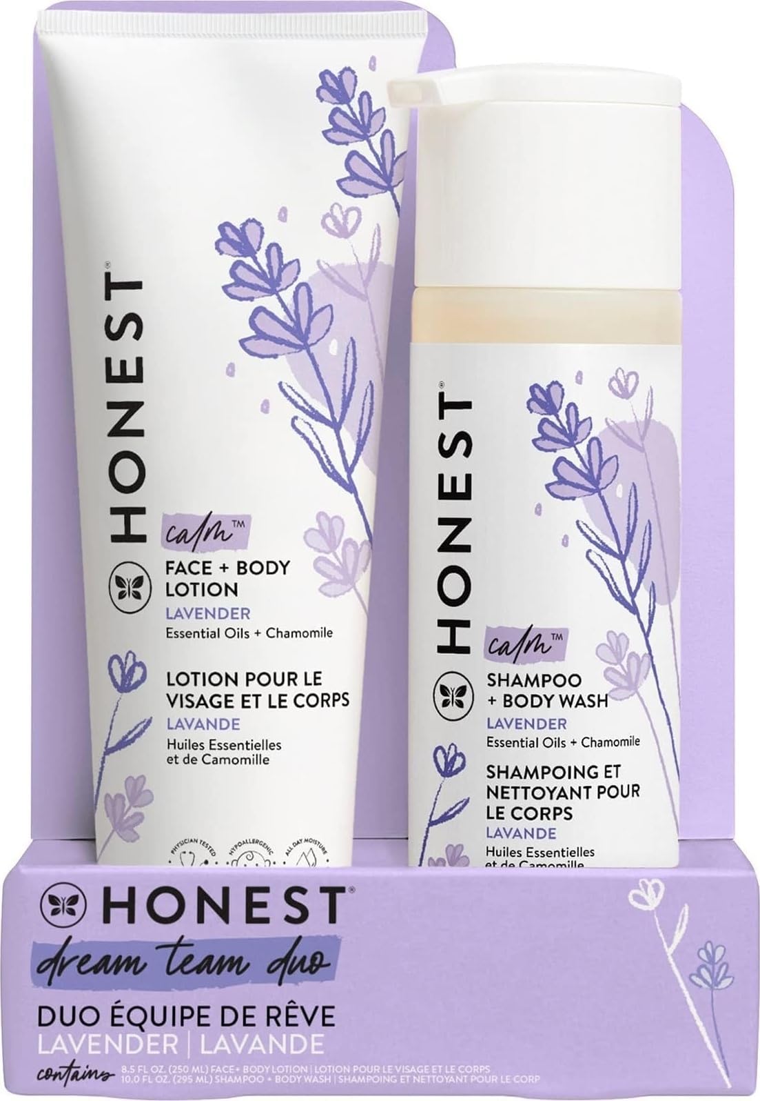 Shampoo Body Wash & Lotion, Lavender Calm, 18.5 fl oz