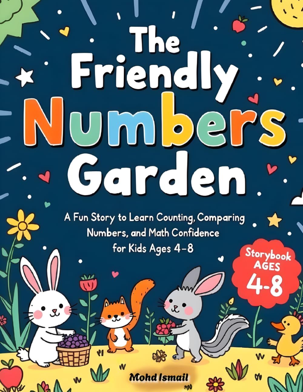 The Friendly Numbers Garden: A Fun Story to Learn Counting, Comparing Numbers, and Math Confidence for Kids Ages 4–8: 16 (Children Educational Stories)