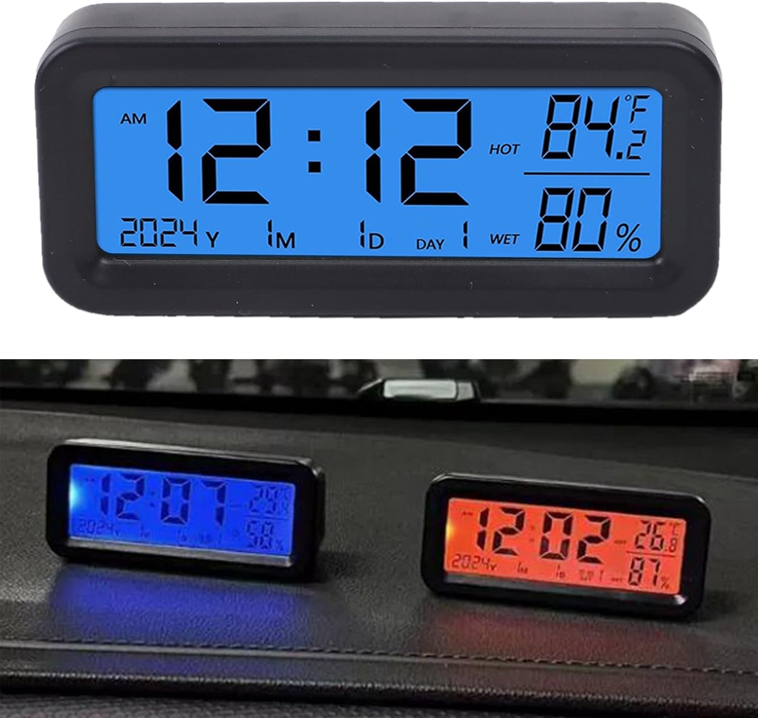 Mini Digital Clock Module Amazon.com: KoiLykke for Mini Digital Clock Car Dashboard with Solar ...