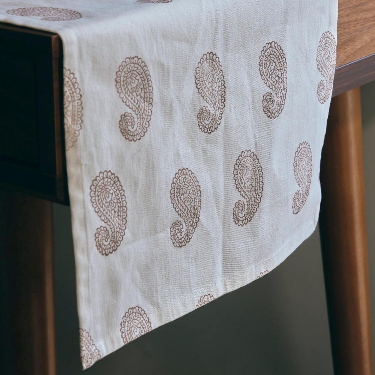 Handmade Cotton Placemats – Artisan Block-Printed Table Placemats | Soft, Washable & Timeless Dining Table Décor for Everyday Gatherings (Blue Lotus | Set of 6)