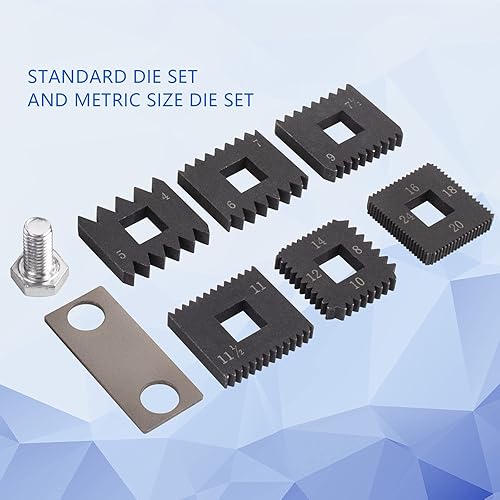 Miniatura 7 de 7402 Cazador de roscas exterior universal, herramienta de reparación de roscas externas, utilizada para artículos de 1-14 pulgadas a 5 pulgadas de