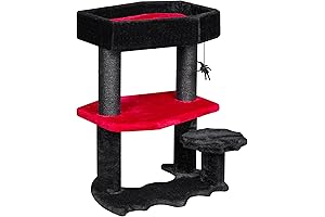 BewiHome Gothic Coffin Cat Tree