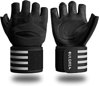 【医師監修】トレーニンググローブ【長さ50%UPの超ロングリストラップ】マメ防止 3層構造 ハニカム メンズ レディース 筋トレ ジム ダンベル ベンチプレス 懸垂 手首 パワーグリップ BULQREA