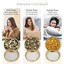 VAHDAM Bloom Luxury Tea Gift Set | 12 Premium Loose Leaf Teas in Gold Tin Caddies | Black, Green, Chai & Herbal | Corporate Gifting, Birthday & Diwali Gift | Gift for Women & Men gallery image