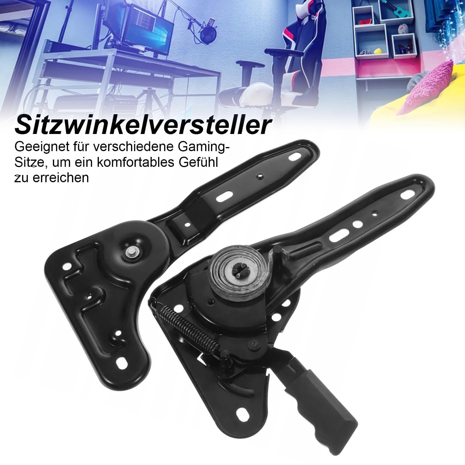 Silla ajustable de ángulo, silla de escritorio para videojuegos, regulador de ángulo de 180 grados, silla de oficina, ajuste de ángulo de asiento, accesorios de repuesto, pieza de ajuste para sillas