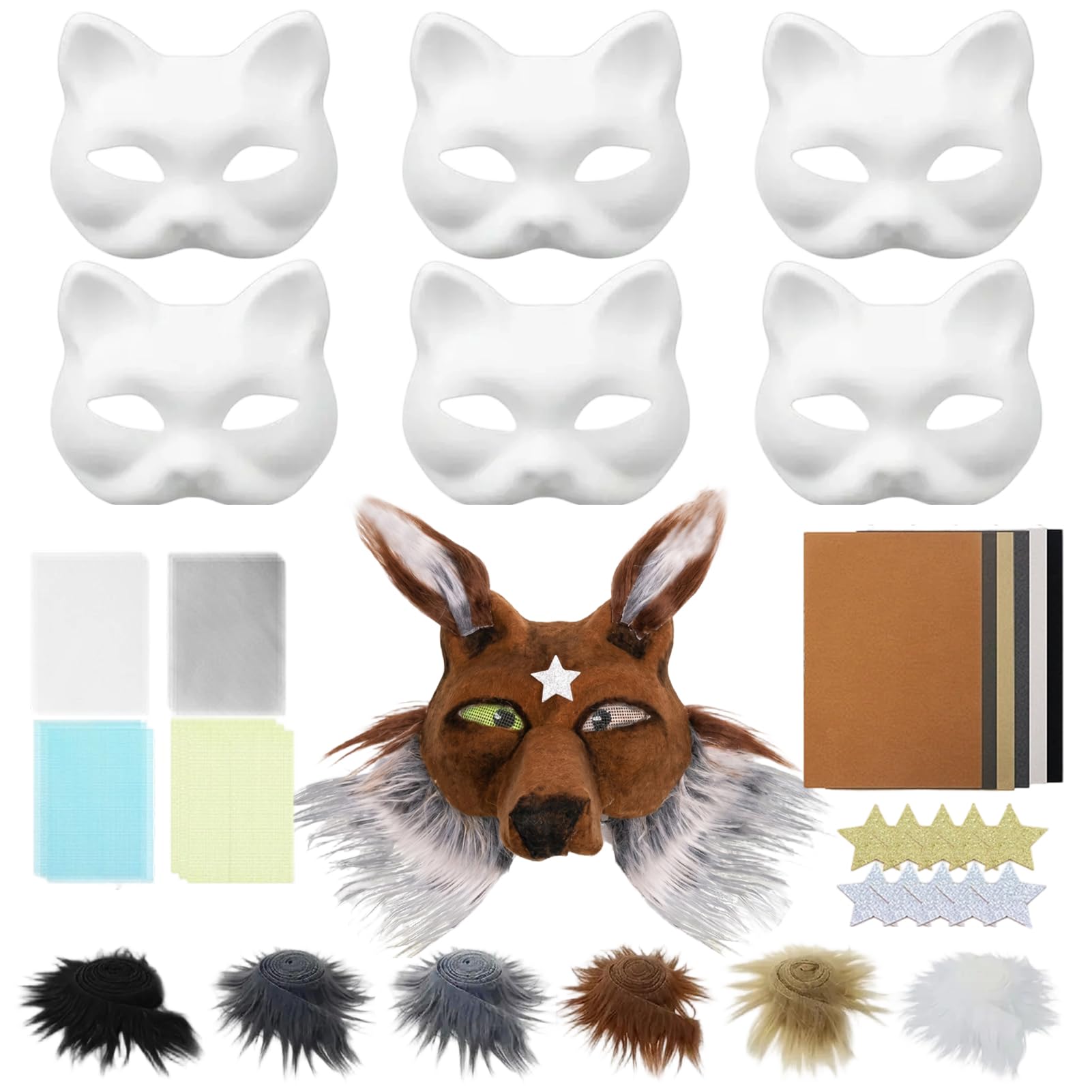 Harsever DIY Cat Mask (Style F)