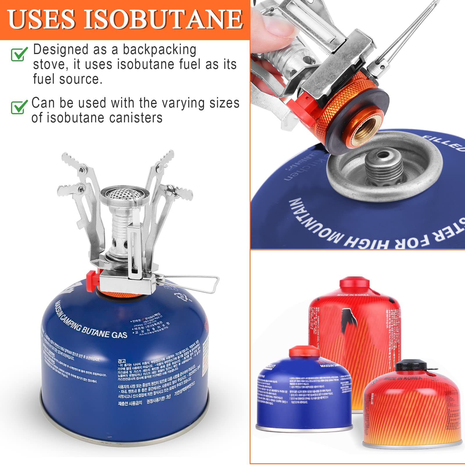 Casserole Camping Kit, Durable Popote Bivouac en Alliage D'alu, Cuisine de Camping Légère avec Mini Réchaud de Camping, Bouilloire, Vaisselle pour 1-2 Personnes Camping, Randonnée, Pêche