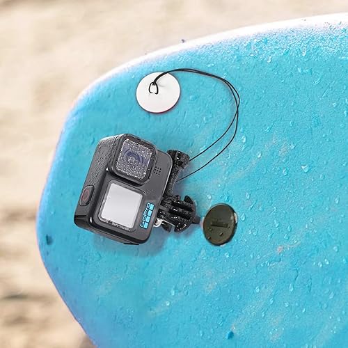 Miniatura 9 de HSU Soportes de surf y accesorios para esquí, esnórquel, surf, wakeboard, accesorio para GoPro Hero 13, 12, 11, 10, 9, 8, 7, 6, 5, negro, plata,