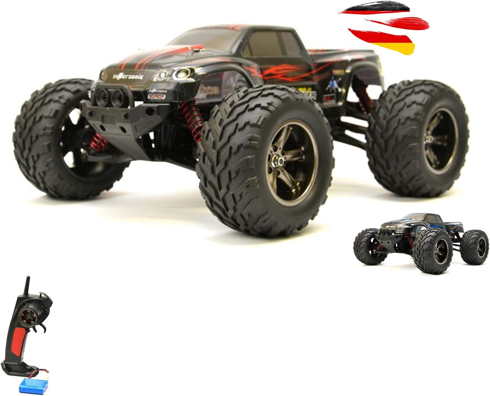 GoStock Remote Control Car, 1:12 Scale RC Car Off Road Electric Vehicle 2.4G High Speed of 42km / h All Terrain Buggy Remote Control Monster Truck for Kids and Adult