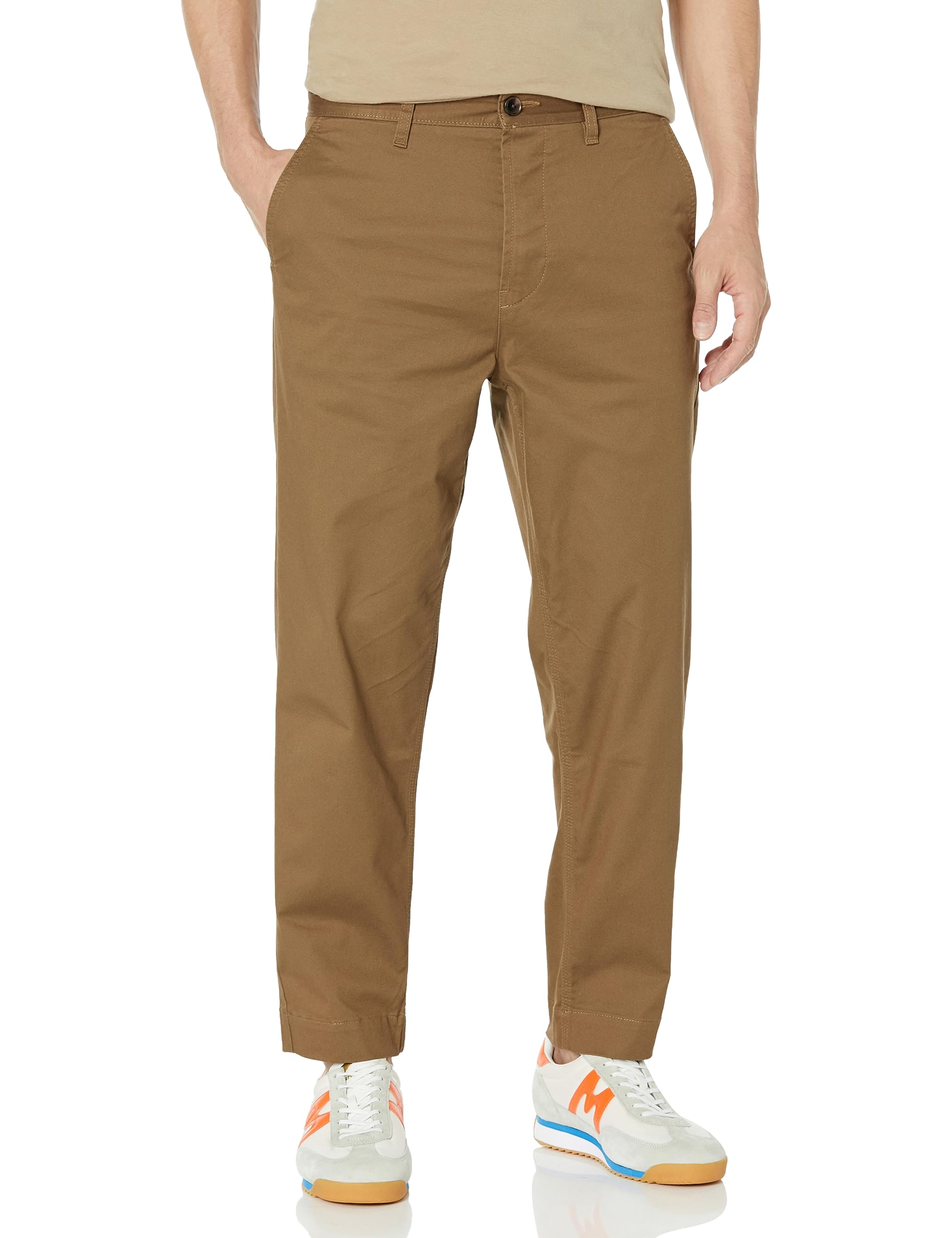 BOSS Mens Soft Washed Relaxed Fit Trousers