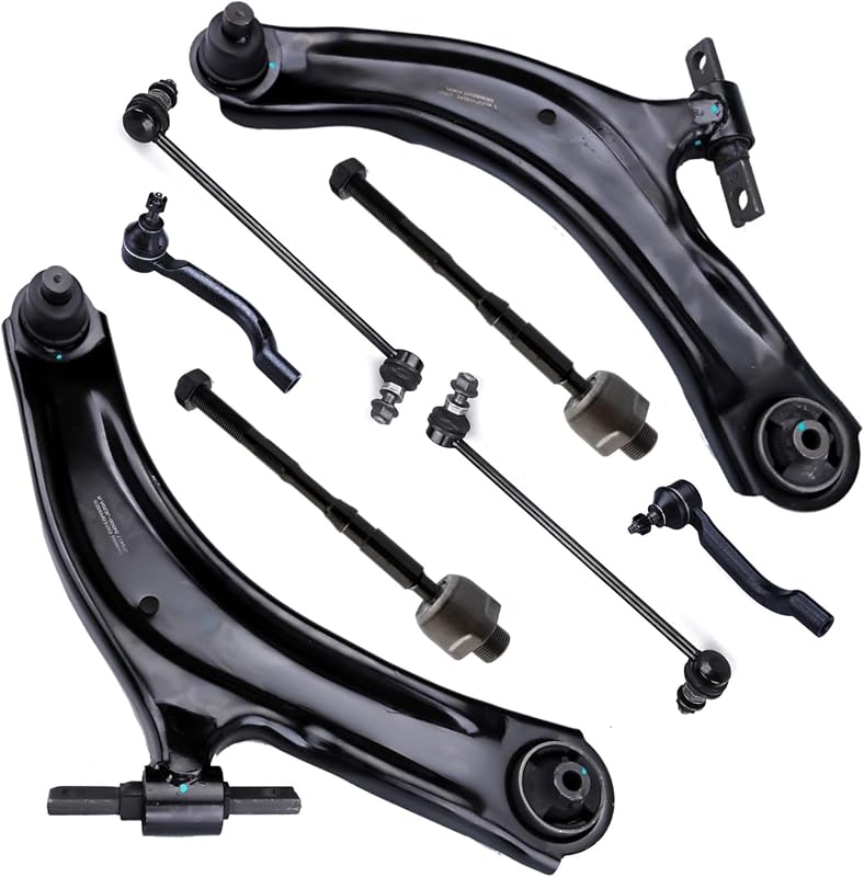 Kit de suspensão dianteira com braços de controle inferiores KDSA para Nissan Rogue 2008–2013 e Rogue Select 2014–2015 – 8 peças