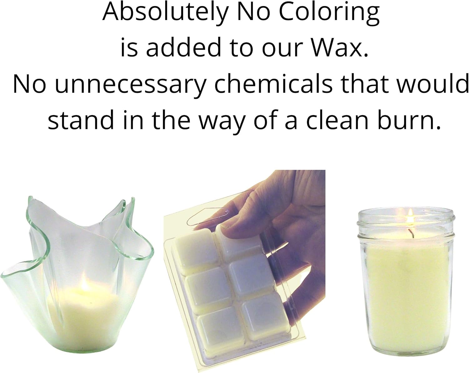 Unscented Vase Candle (Clear Set)