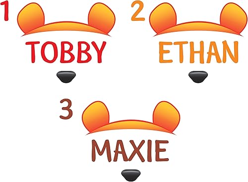 Miniatura 5 de Winnie KA1358 - Calcomanía de pared para cuarto de bebé, letras de nombre personalizadas, letras de vinilo personalizadas, calcomanías con nombre de