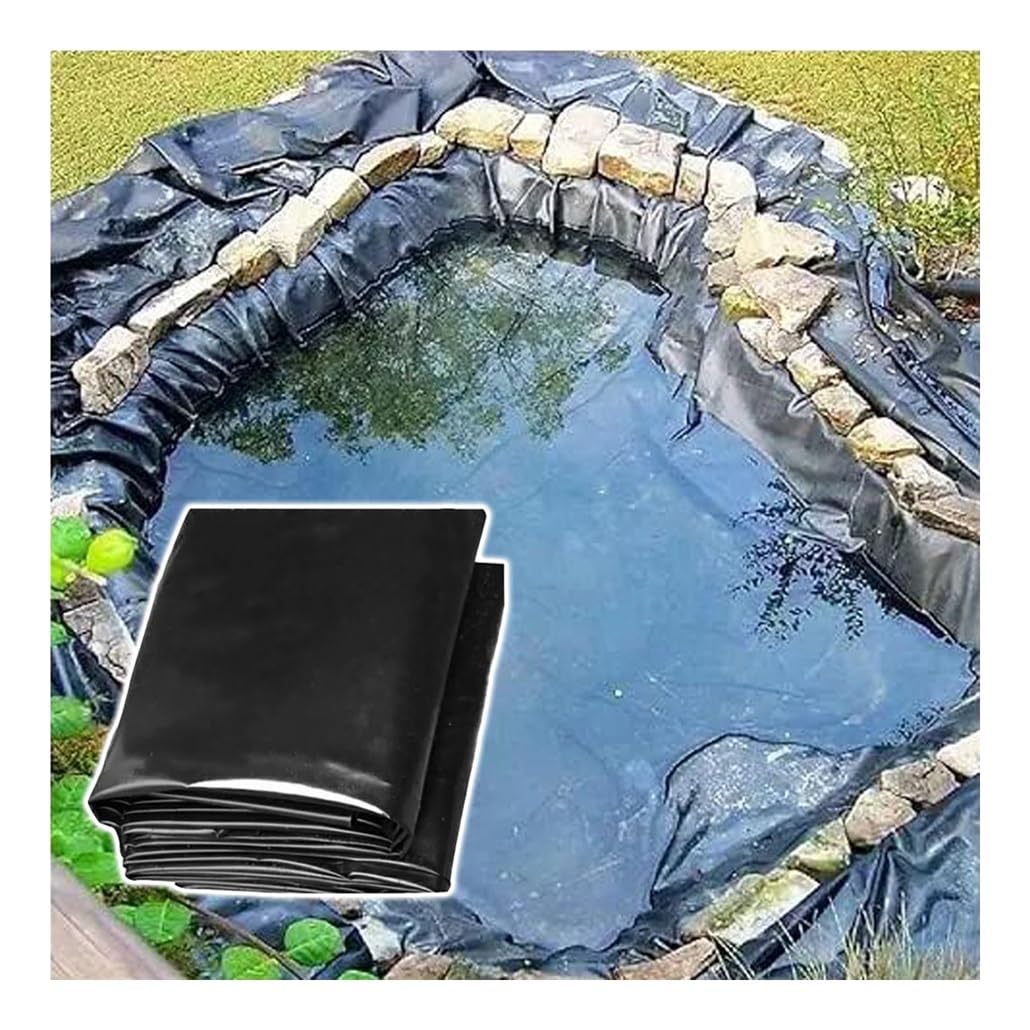 Bâche pour bassin tapis noir durable en PEHD pour jeux d'eau