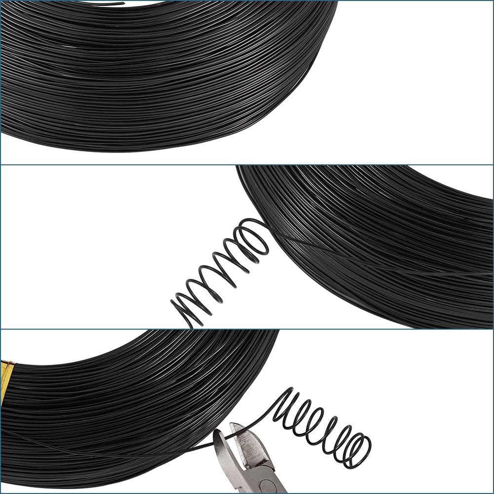 PandaHall 984 Feet Aluminum Wire 20 Gauge Flexible Metal Craft Wire for DIY Manual Arts Jewelry Making(Black) - Image 5