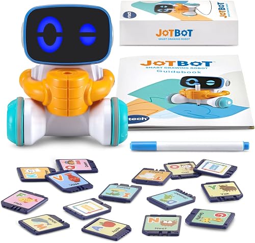 VTech Art JotBot Robot à dessin 15 puces à dessin double face à partir de 4 ans