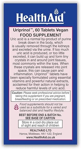 Miniatura 3 de Uriprinol, limpieza con ácido úrico, 60 unidades, dos veces al día, complejo de cereza Montmorency con semillas de apio, cúrcuma y hoja de banaba,