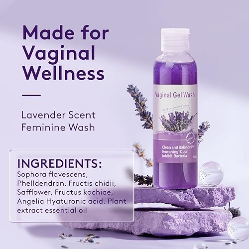 Miniatura 3 de Juego de lavado femenino y aceite Yoni natural, Yoni Wash con equilibrio de pH elimina el olor y la hidratación, 2 x 1 onza de aceite femenino y