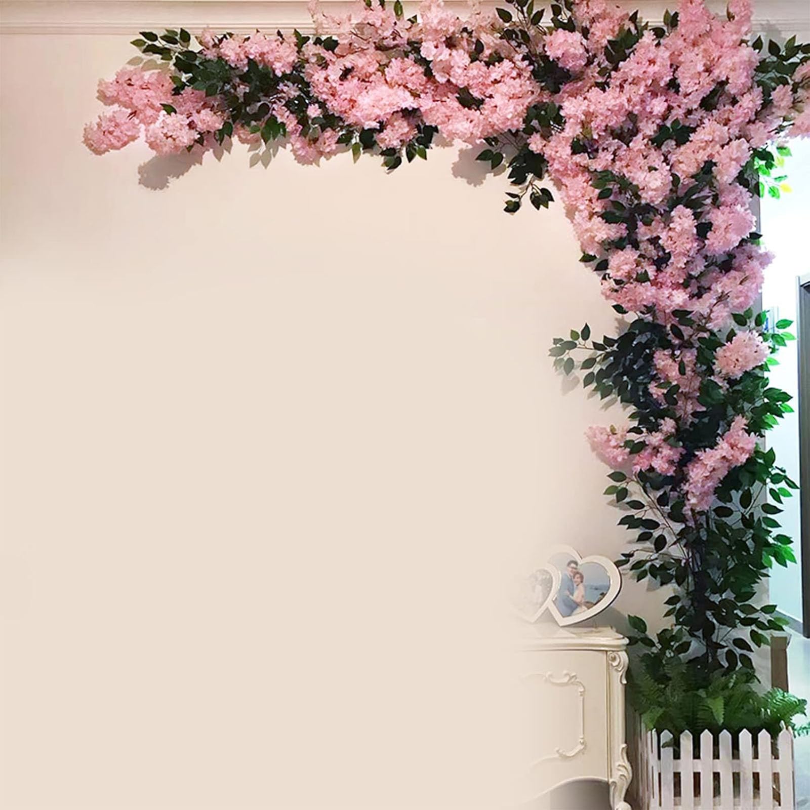 IUokLU Artificial Plants Indoor, 20-Branch Artificial Cherry Blossom Tree Indoor Outdoor Multicolor (004)