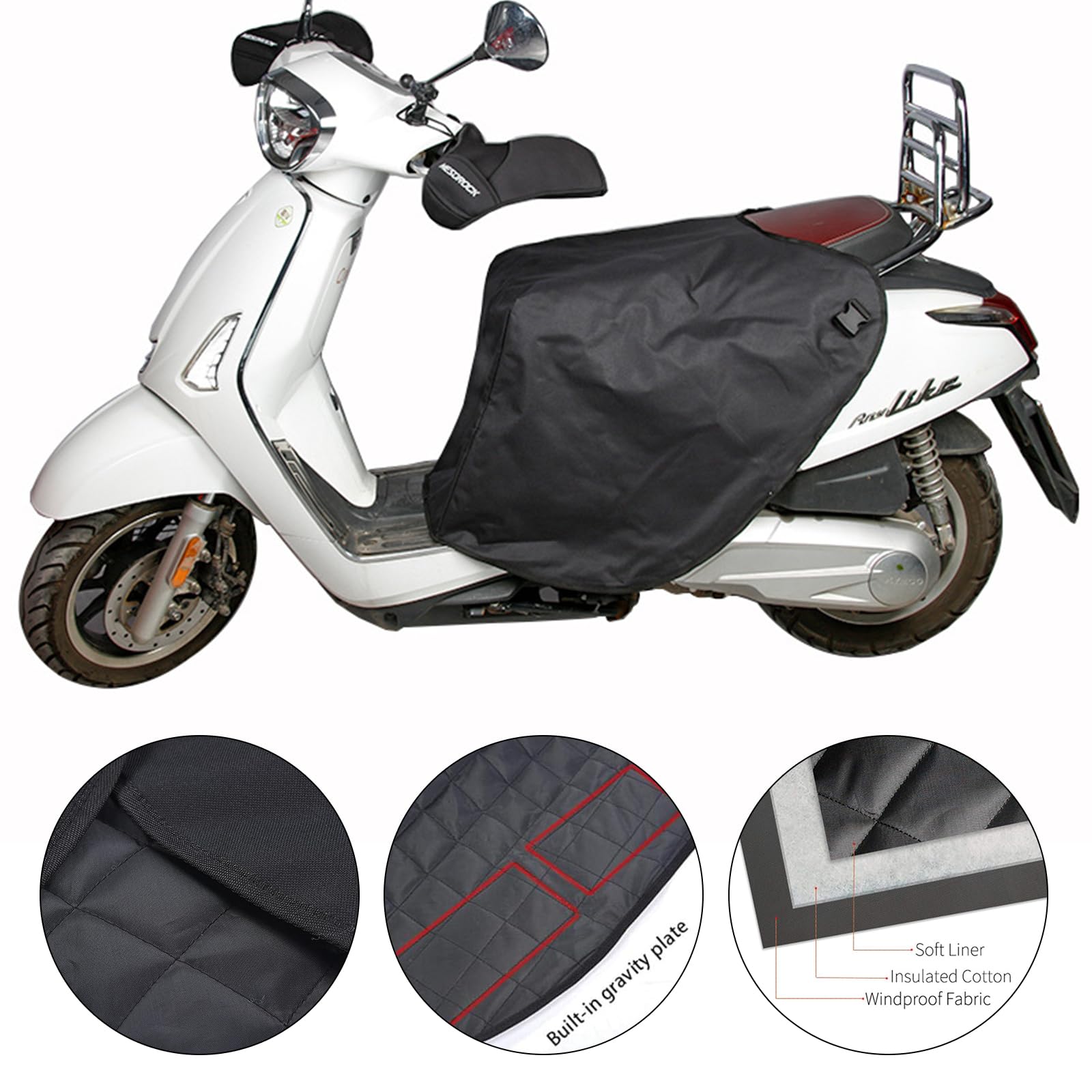 Housse de Jambe de Scooter, Protection Coupe-Vent Imperméable pour Jambes Scooter, Jambes Couverture Chaude pour Scooter, Universel