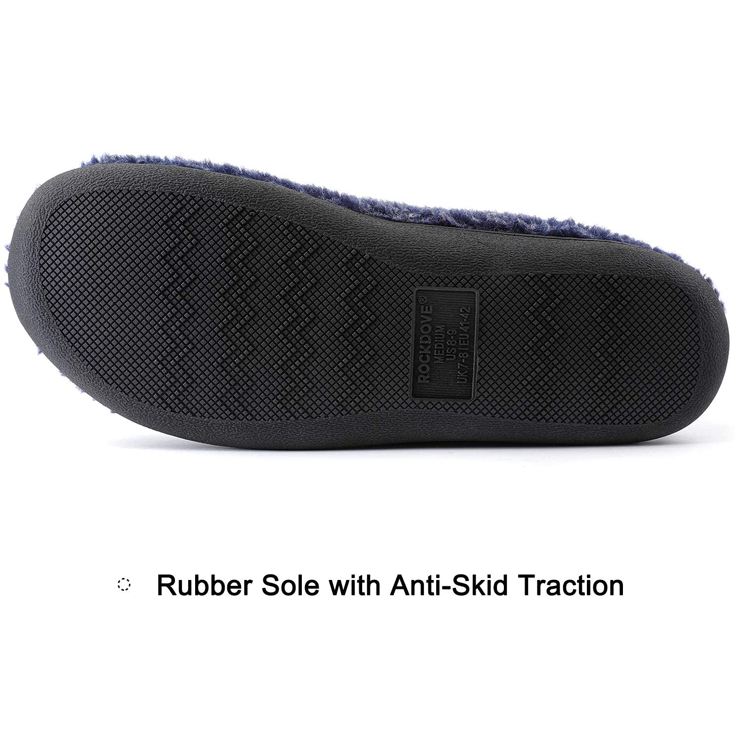 RockDove Pantofole Nomad da uomo con memory foam
