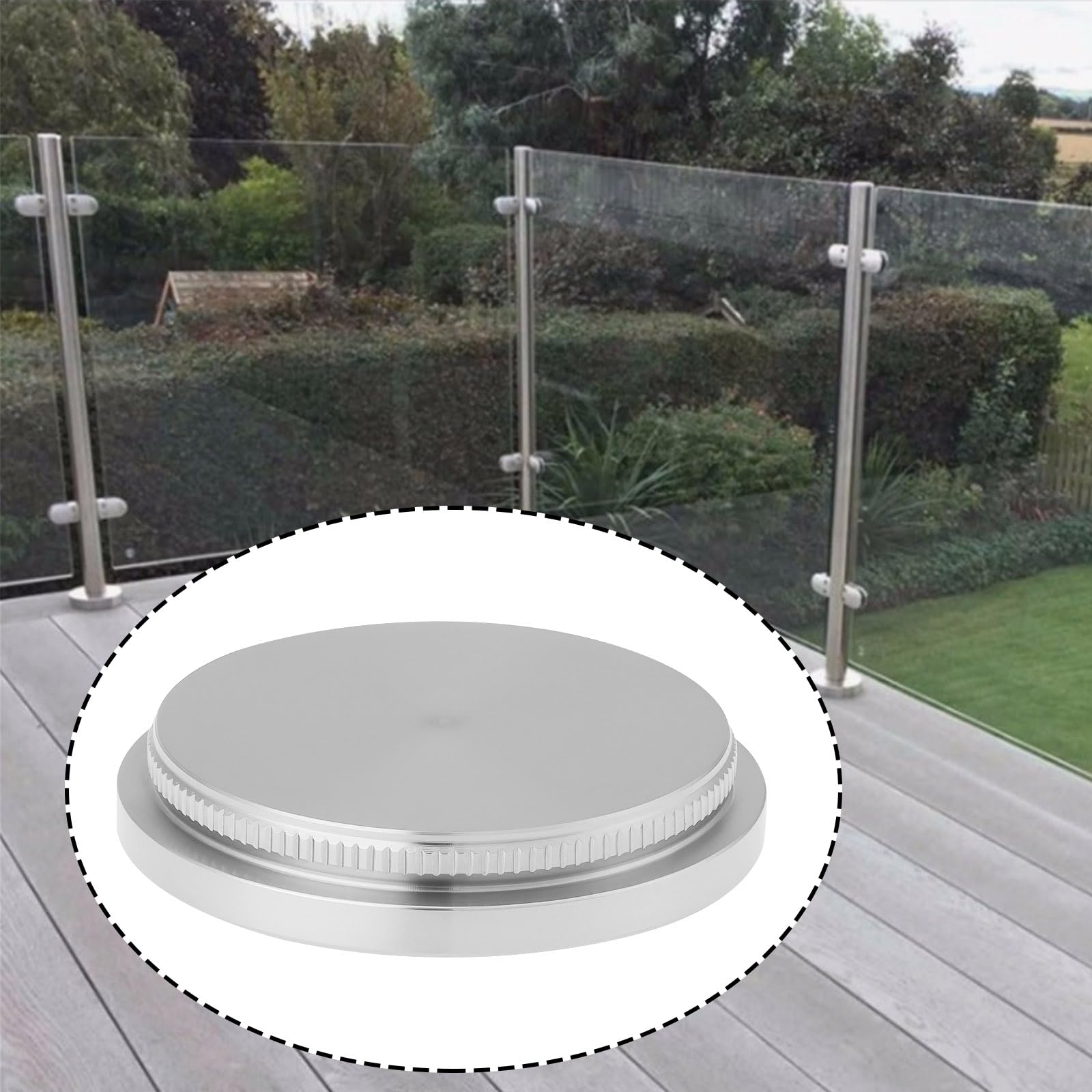 2 tapones de acero inoxidable 304 para tubo redondo de 42,4 mm de grosor de pared de 2 mm