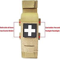 Vista 4 de Bolsa de torniquete táctica Molle con corte láser, soporte para torniquetes, funda para torniquetes, IFAK TQ, estuche para torniquetes, trauma