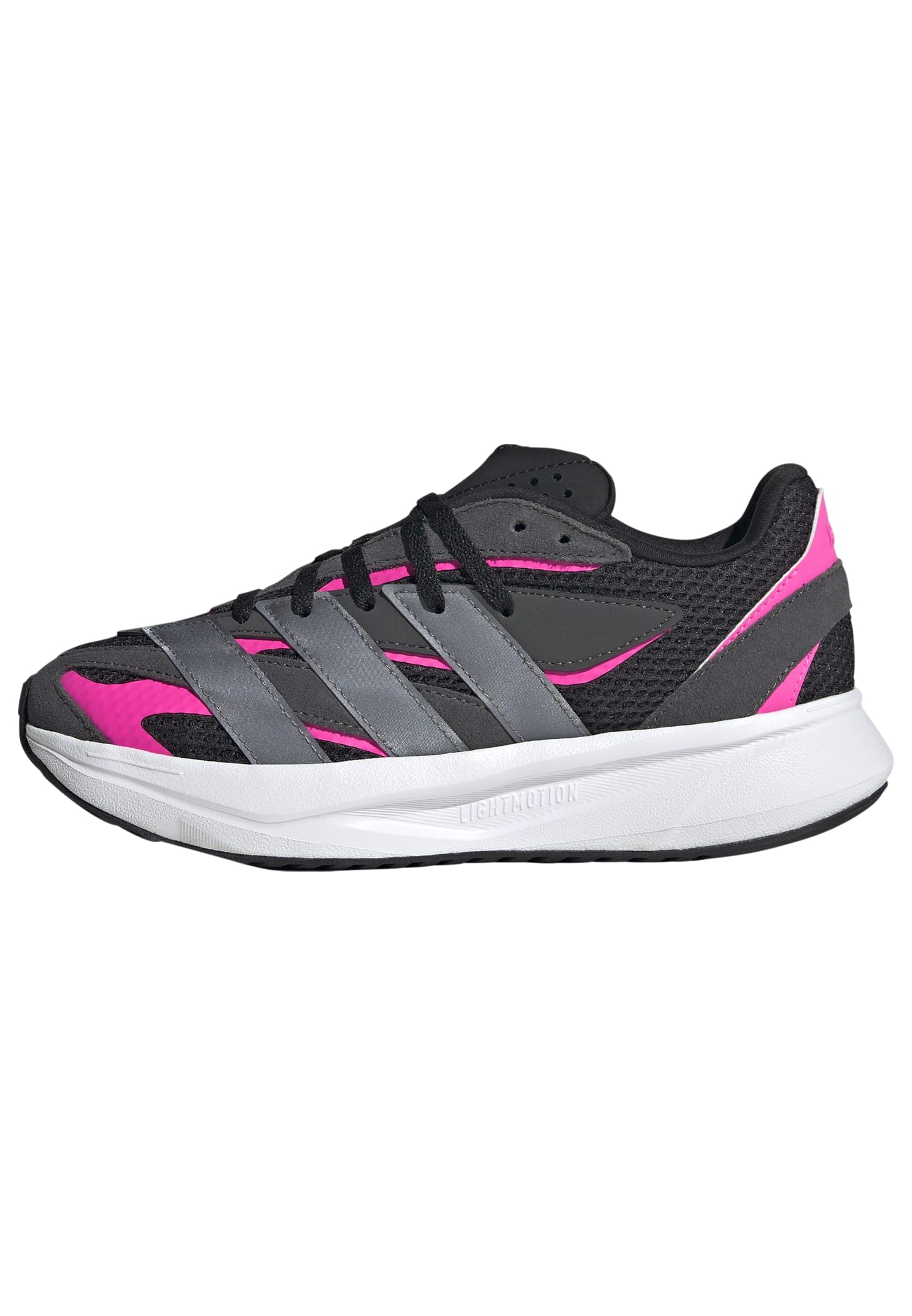 adidas Unisex Kids LIGHTBLAZE Shoes Junior, core Black/Iron met./Lucid Pink, 3.5 UK