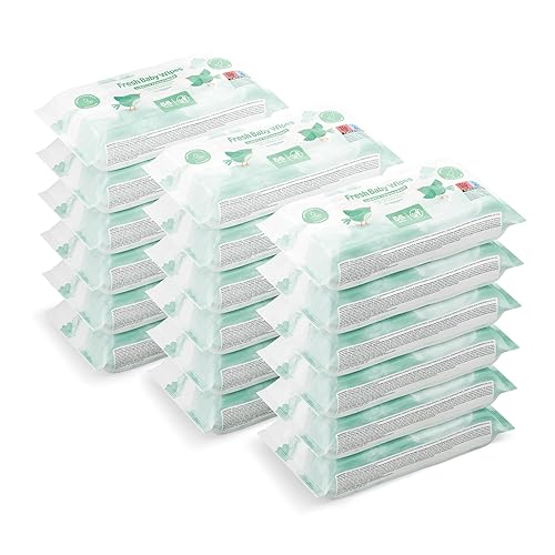 by Amazon Lingettes bébé fraîche, 1008 lingettes, légèrement parfumées, lot
