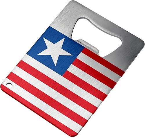 Abridor de botellasAcero inoxidableFits en la portafoliosBandera de Liberia (Liberia)