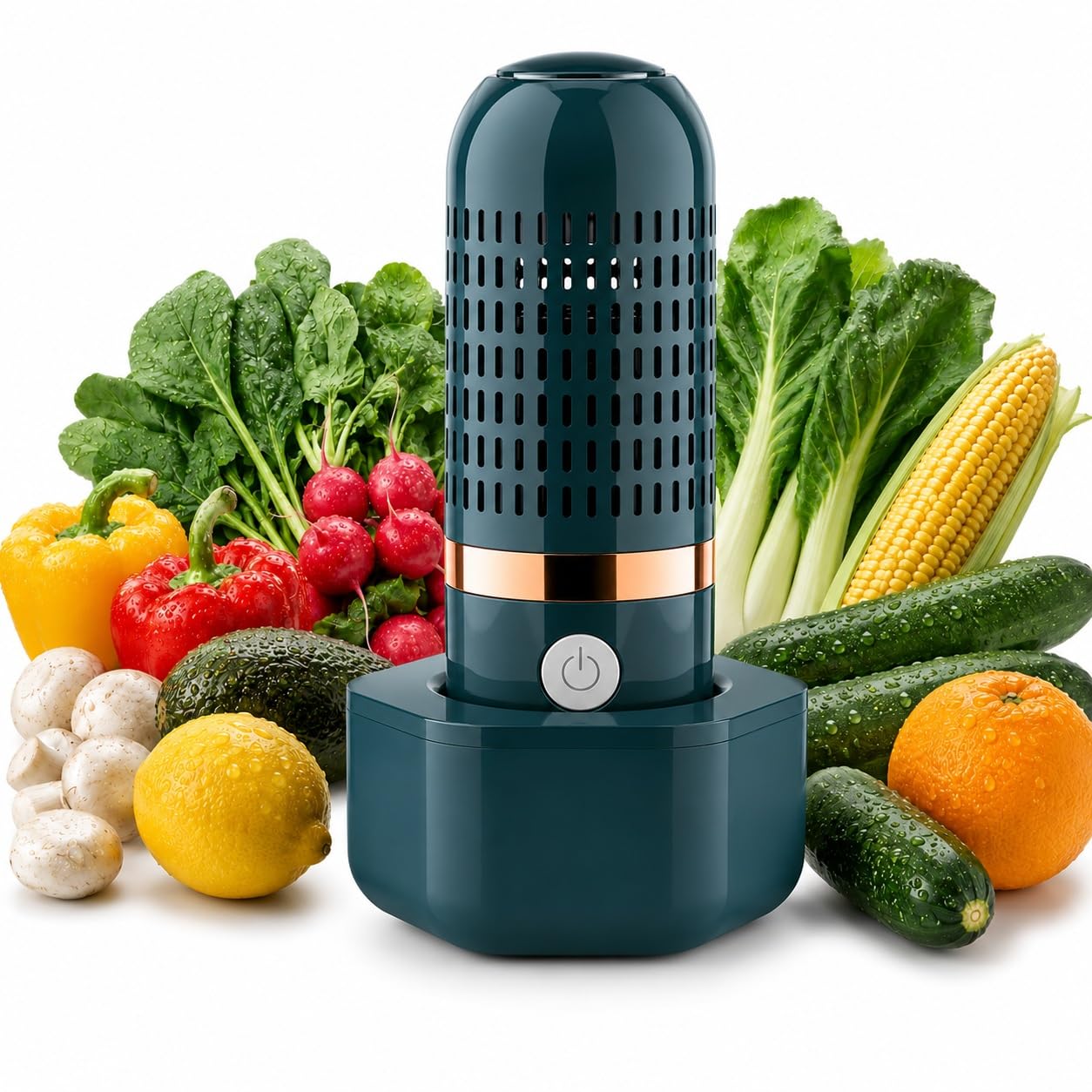 Produce Cleaner, Fruit and Vegetable Purifier Cleaner Washing Machine, Fruit Cleaners, Portable, No Scrubbing, Compact Fruit Vegetable Cleaning Device for Kitchen, Camping Travel
