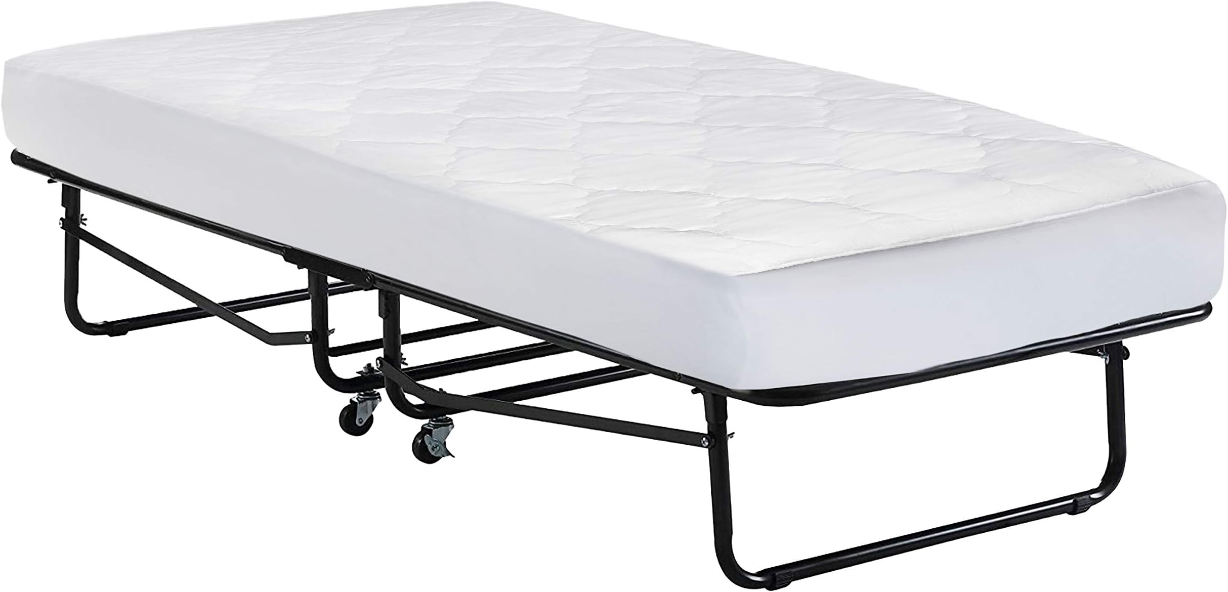 Micropuff Fitted Mattress Pad - Cot Size 33” (33" x 75") Mattress Pad - Soft and Comfortable Fitted Mattress Protector - Mattress Cover Stretches up 12 to 15 Inches Deep - Easy to Wash