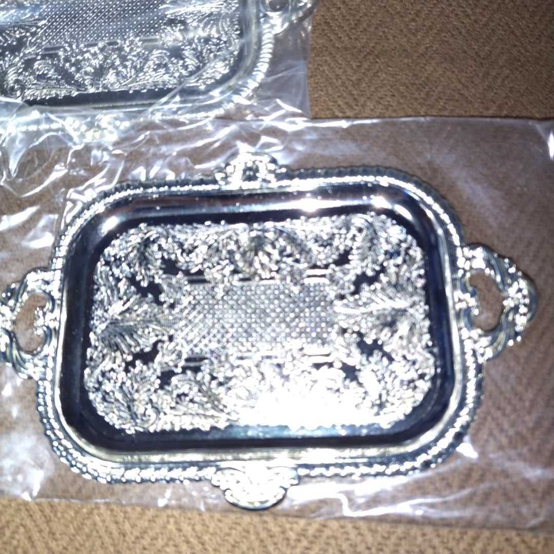 UAEアラブ【海外企業記念品】シルバー小皿2点セット ケース付 アンティーク Amazon.co.jp: Casting silver plated シルバープレート トレイ