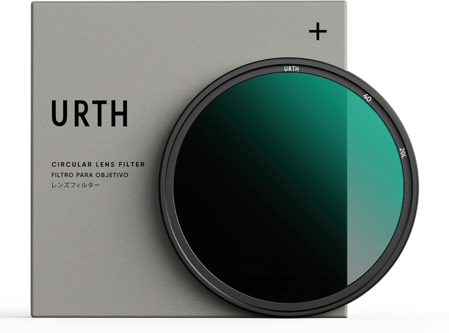 Urth 40.5mm ND4 (2 Stop) Lens Filter (Plus+) — 20-Layer Nano-Coated, Ultra-Slim Neutral Density Camera Lens Exposure Filter