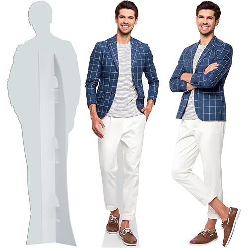 Custom Life Size Cardboard Cutout, Personalized Photo Standup, High Resolution Print, Decor for Weddings, Birthdays, Graduations & Events, 1-8 FT to Choose, Upload Your Photo