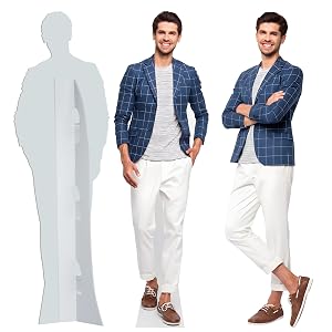 Custom Life Size Cardboard Cutout Personalized Photo Standup High Resolution Print Decor for Weddings Birthdays Graduations Events 1-8