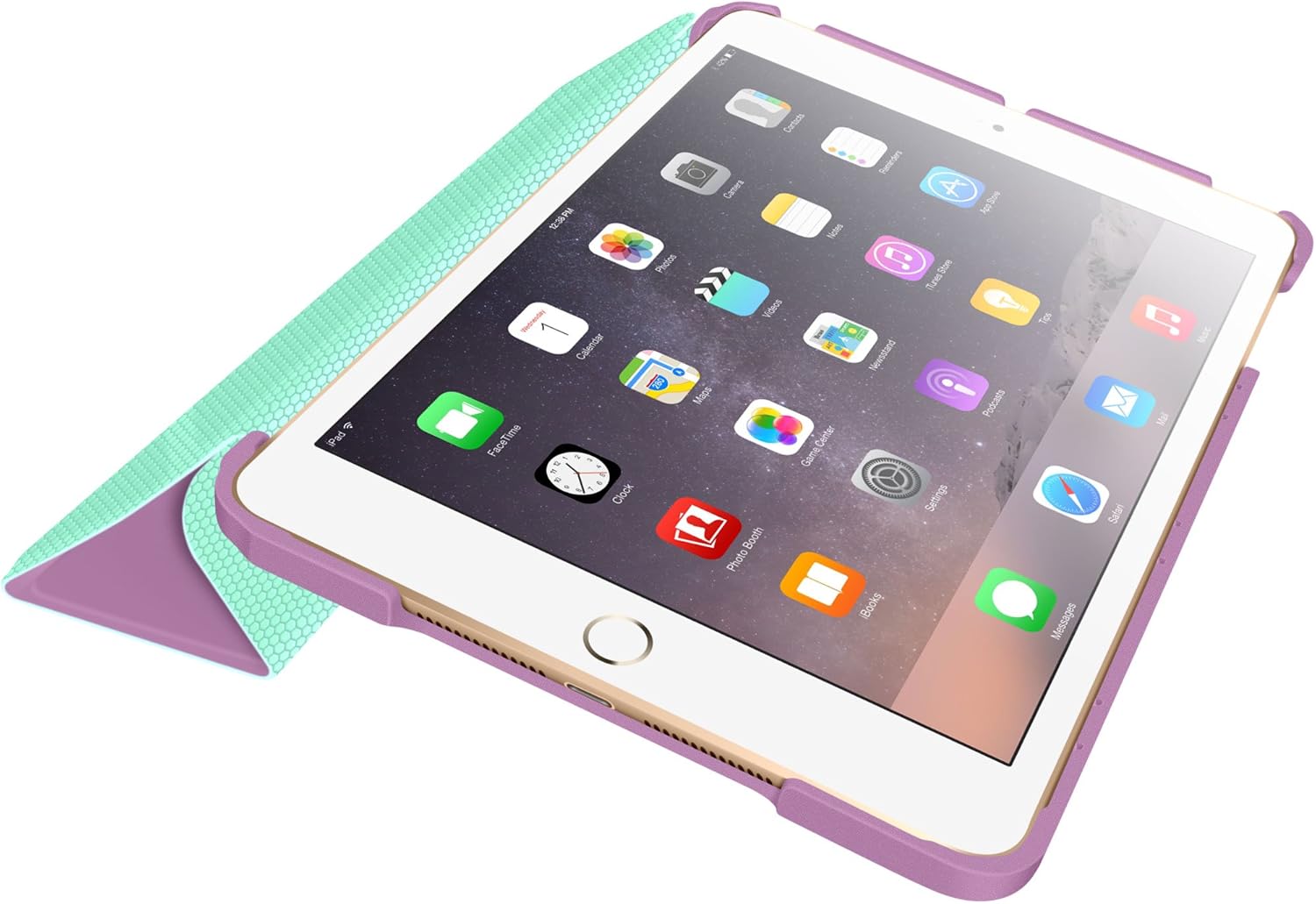 iPad and Apple iPad Mini 2 Case, iPad Mini 3 Case Cover with rooCASE Origami Ultra Slim/Light Weight Smart Cover Auto Sleep/Wake Black/Gray