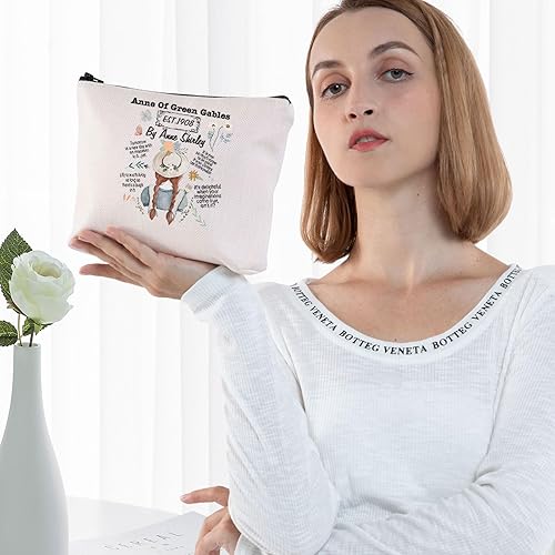 Miniatura 5 de G2TUP Anne Novel Inspire - Bolsa de maquillaje Anne Shirley Fans bolsa de cosméticos Anne Green Fans Neceser Libro Amantes Regalo, Una bolsa de