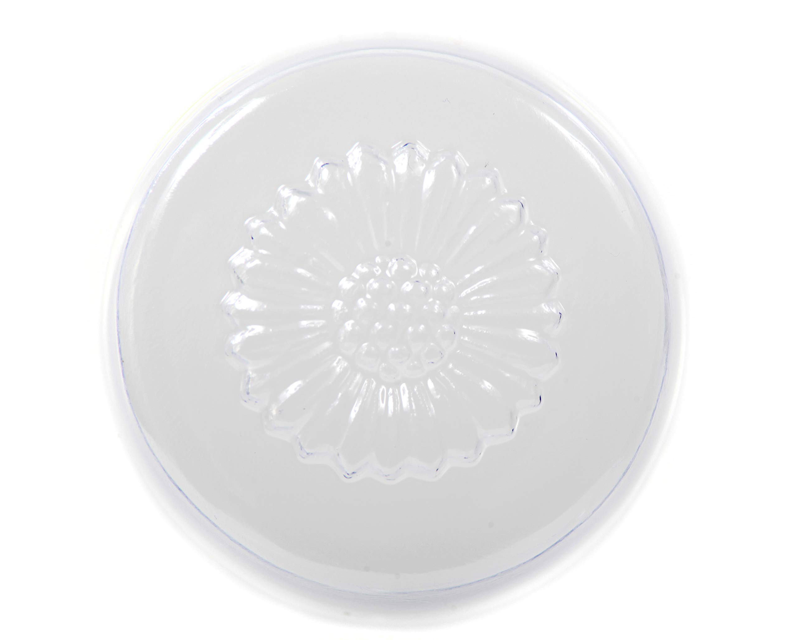 4 Cavity Round Daisy Soap/Bath Bomb Mould Mold M153 x 10