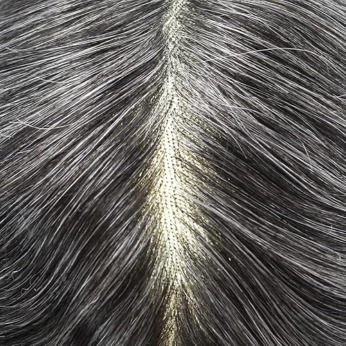 Miniatura 4 de Toupee - Sistema de cabello para hombre, monofilamento fino duradero, monofilamento europeo de repuesto de cabello humano para hombres, piezas de