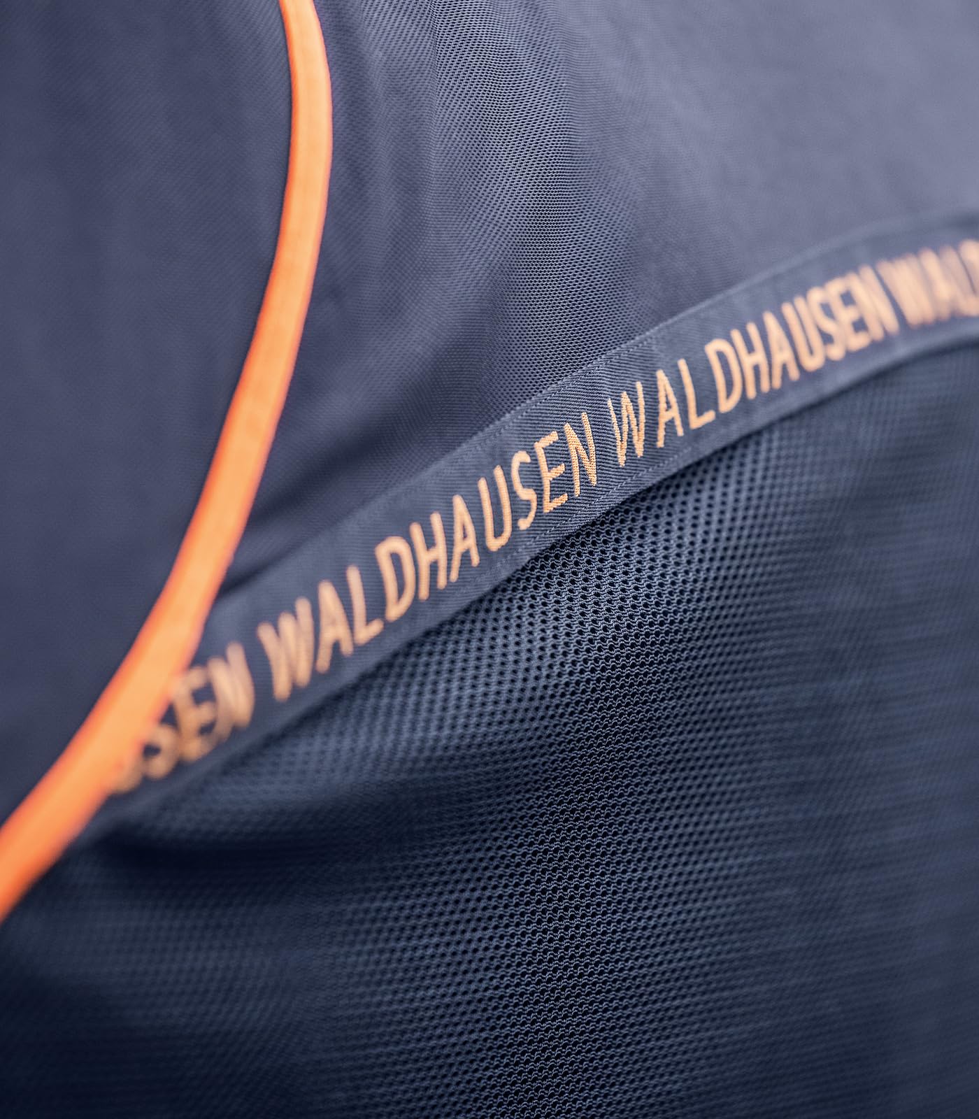 Waldhausen Sommerdecke, Nachtblau/orange, 145 cm