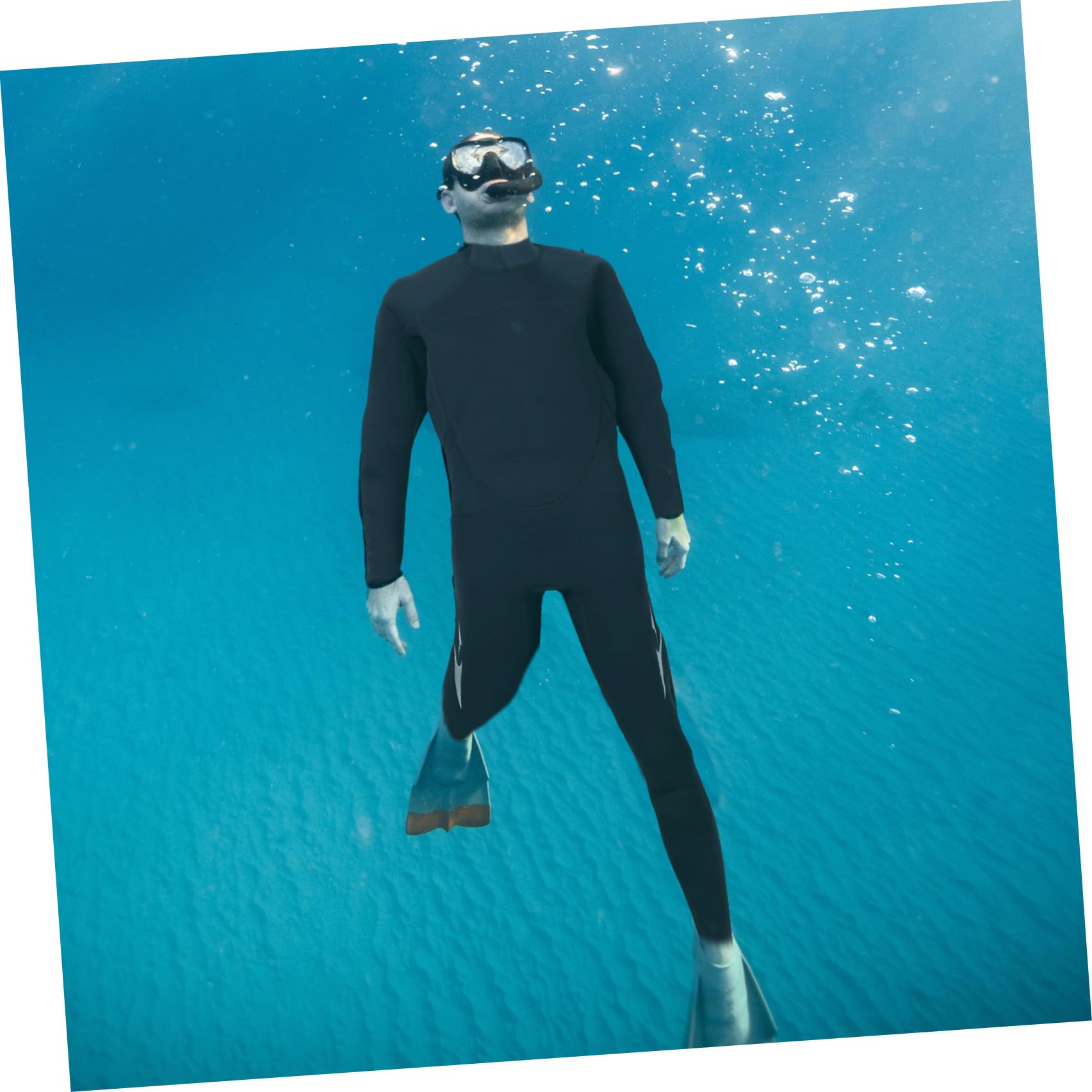 Stück Neoprenanzug Damen L Schwarz aus Scr Neopren für Tauchen | Langarm, Nylonstoff, 50 bis 57kg, für Surfen und Bewegungsfreiheit