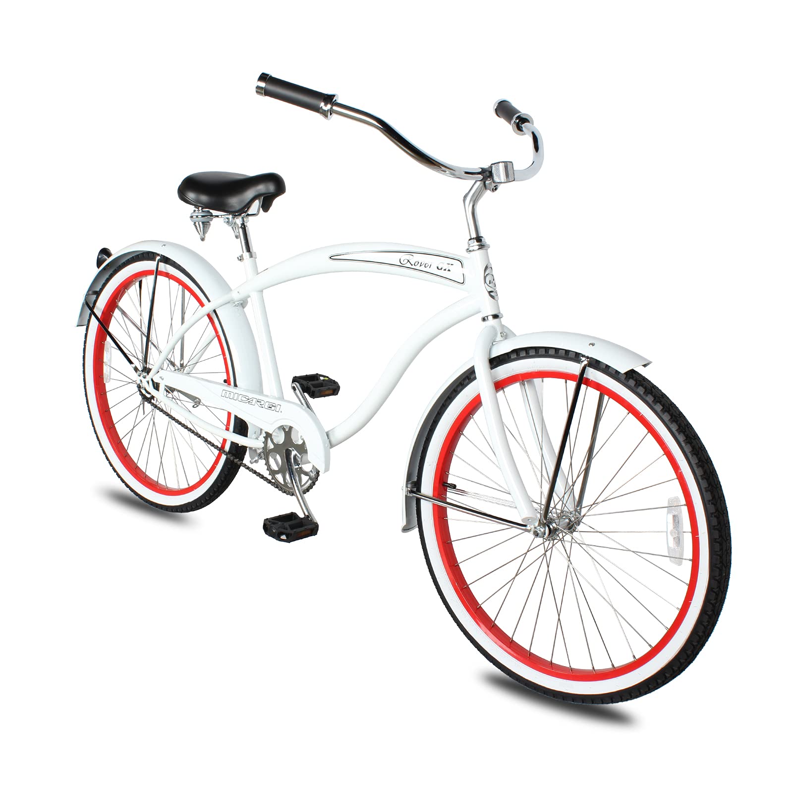 Micargi Rover GX Lightweight Beach Cruiser Bike for Men, Adult,26 Inch Wheels,Featuring Steel