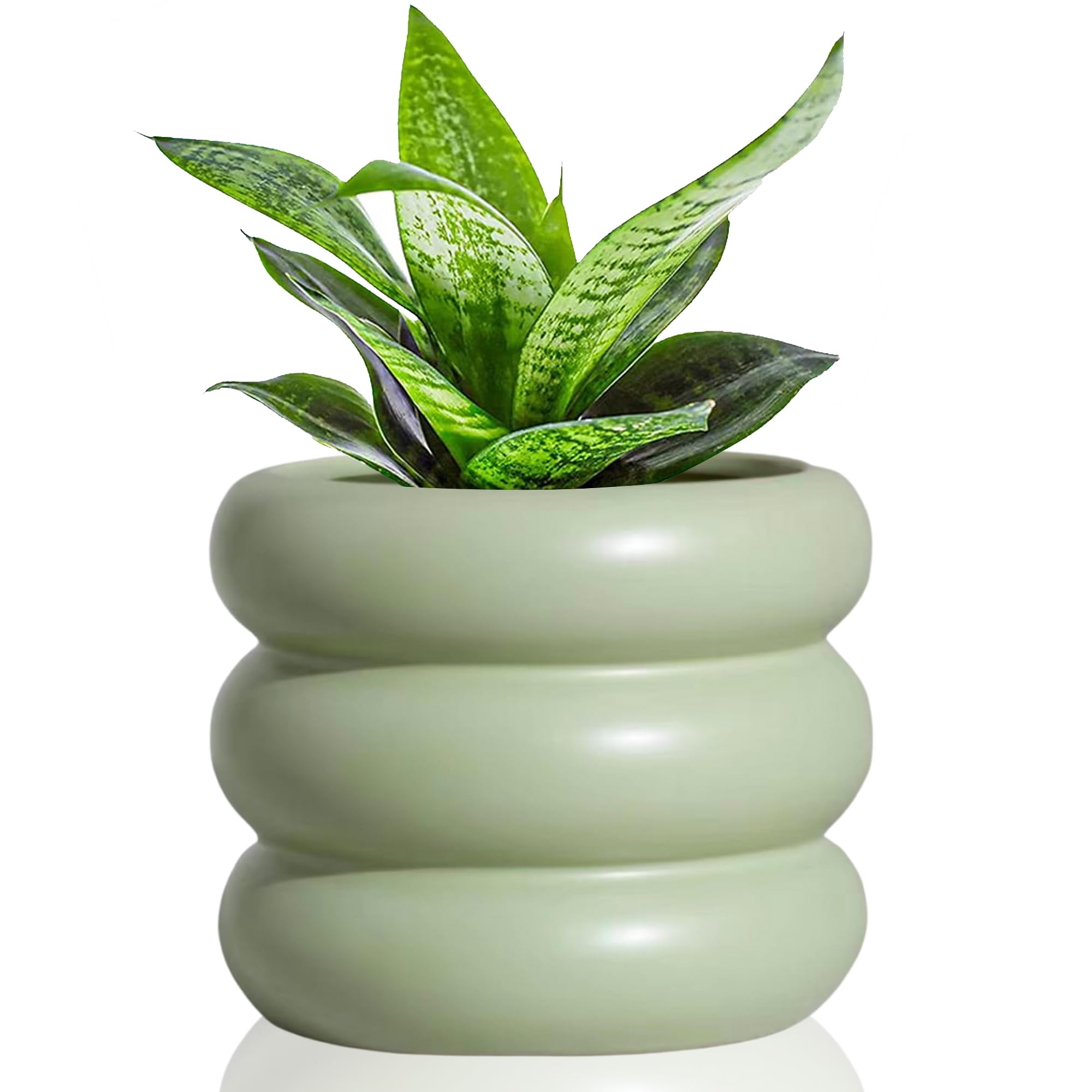 Pot de fleurs rond des Caraïbes léger pour intérieur et extérieur avec bouchon de drainage en plastique - Chine Pots à plantes et jardinières prix