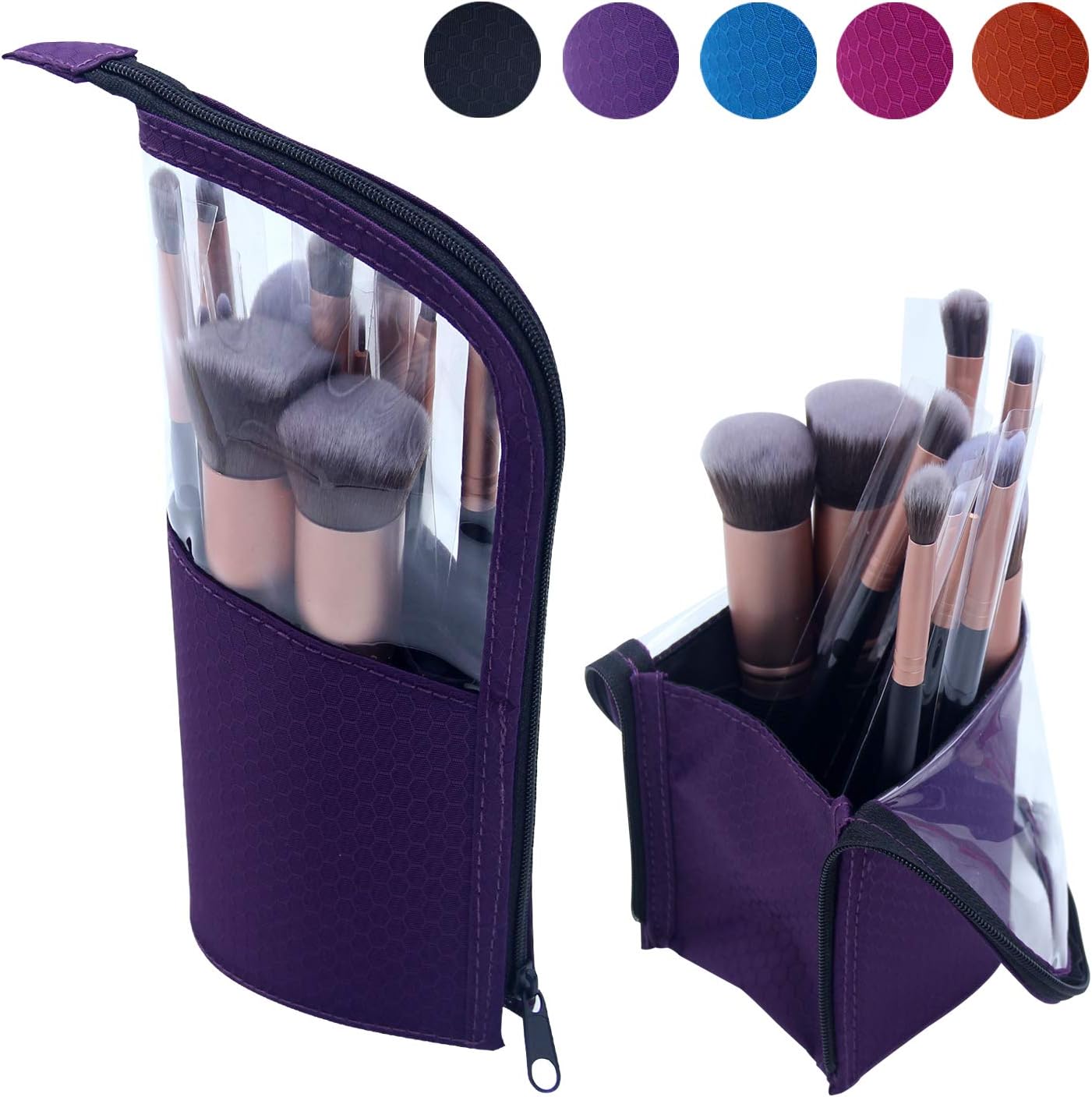 Travel Makeup Brush Bag,Chomeiu Makeup Brush Set Holder Foundation Brushes Bag Organizer Makeup Artist Face Makeup Brush Sets Carry Case