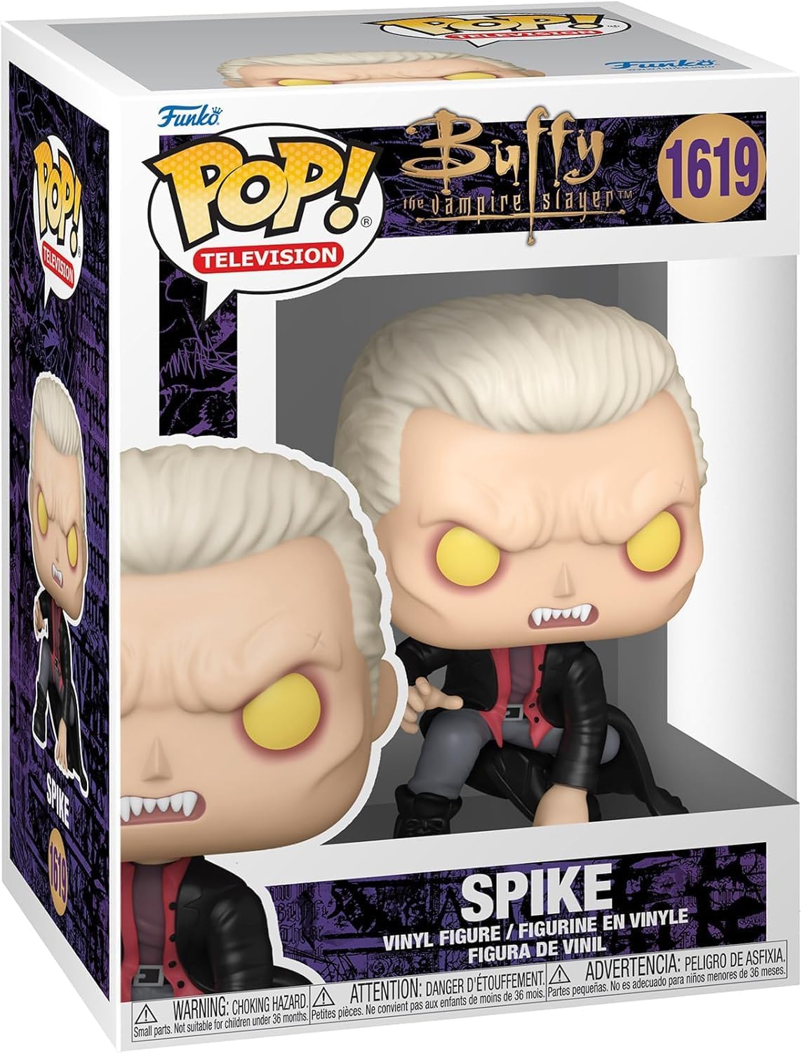 POP TV: Buffy The Vampire Slayer - Spike (Vampire) Funko Vinyl Figure (Bundled with Compatible Box Protector Case) Multicolor 3.75 inches