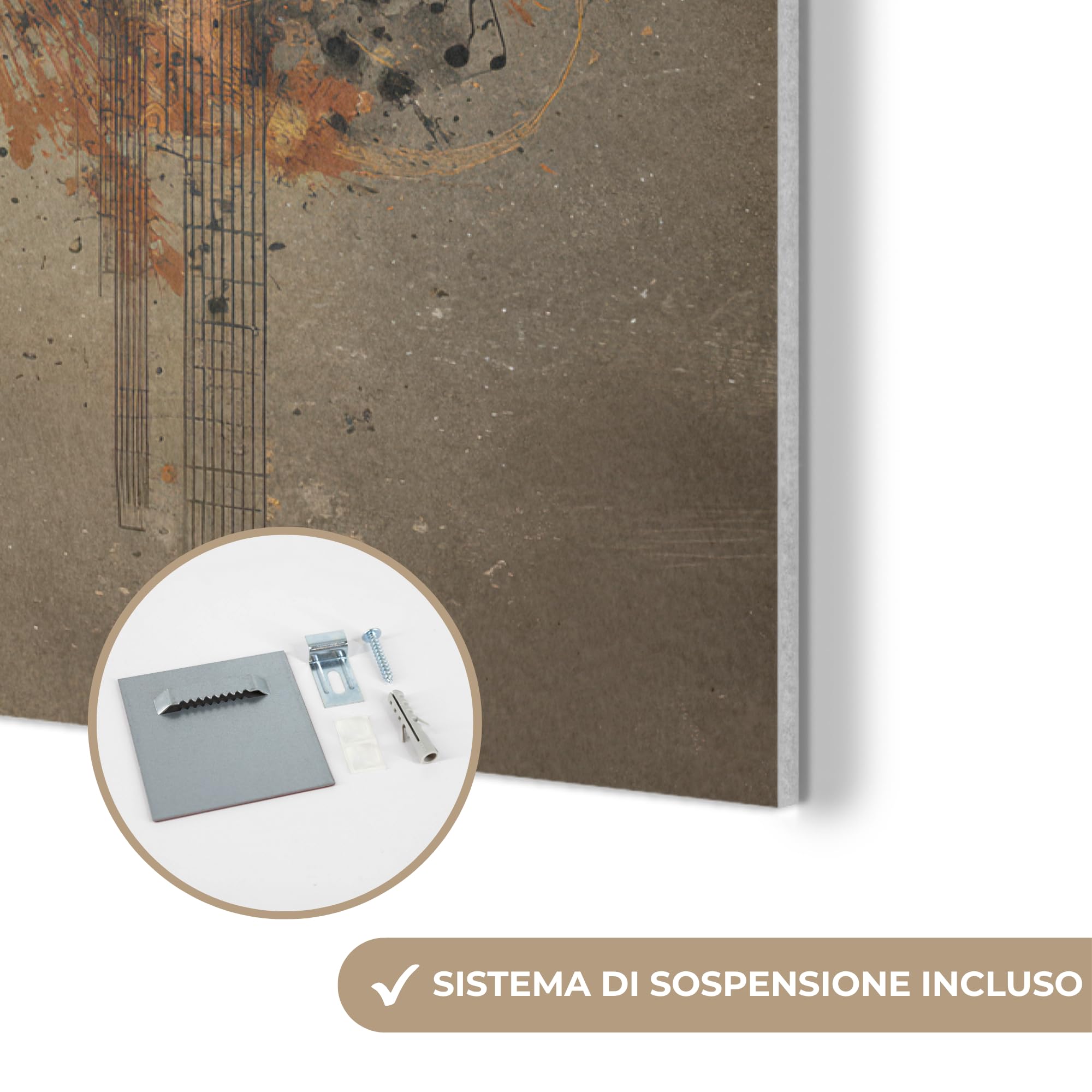 MuchoWow© "MuchoWow© Pannelli Fonoassorbenti Parete Acustici Insonorizzanti | 60x90 cm - Pannello Fonoassorbente Design Isolante Acustico Fonoisolanti Insonorizzazione Stanza Cuffie - Marrone - Vernice