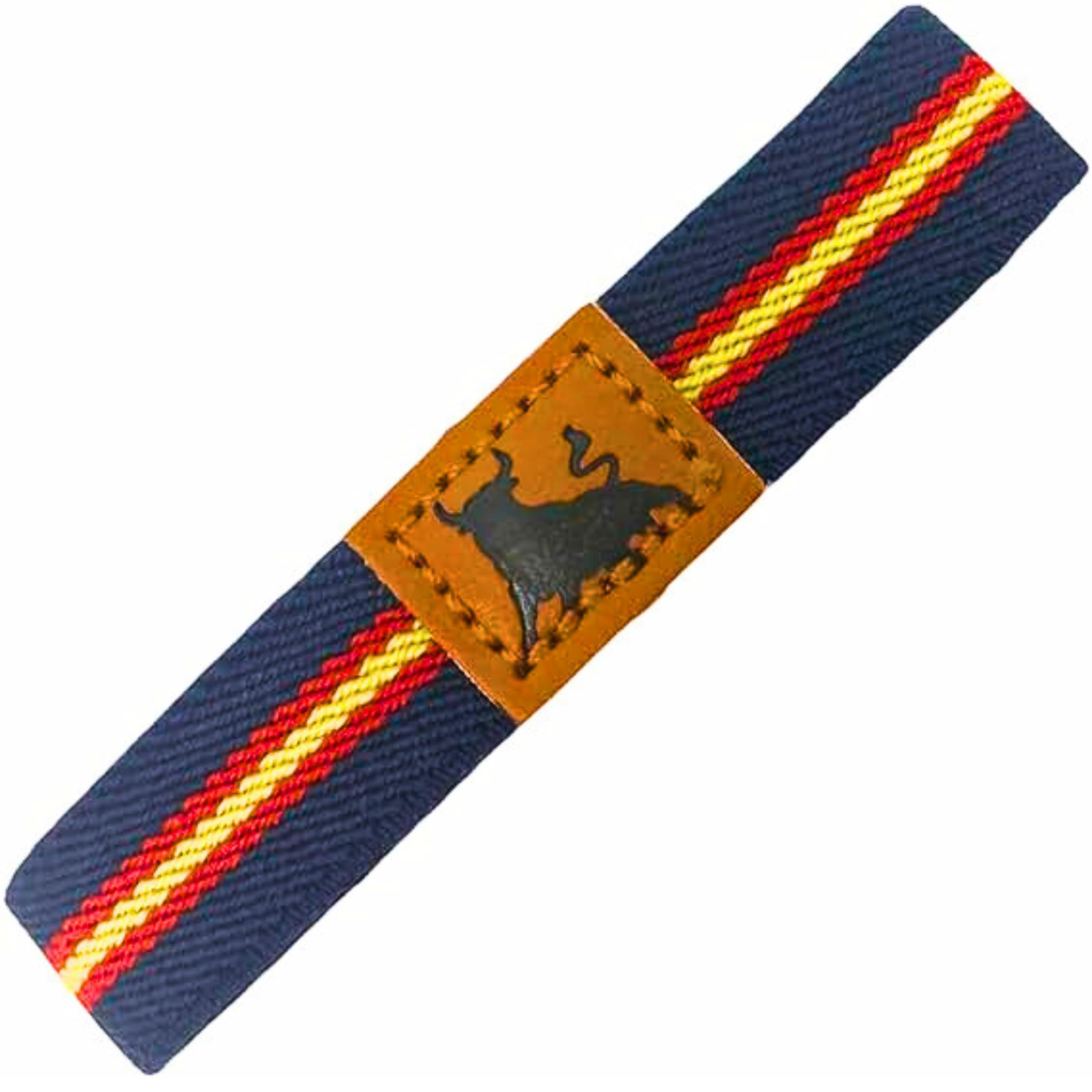BRICOGAMO PULSERA ESPAÑA hombre con bandera, cinta de tela y goma, llaveros personalizados para mujer, regalos para hombres originales, virgen del pilar, vox, guardia civil, cuero, hilo plata, náuticas