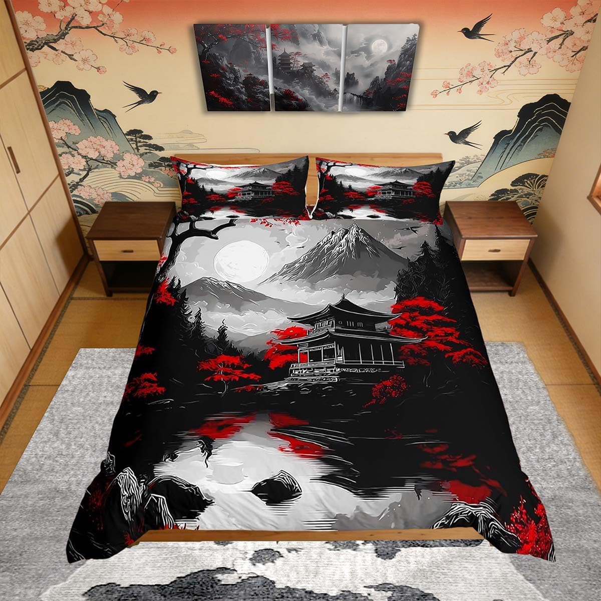 Housse de couette style japonais pour transformer la chambre enfant en havre zen