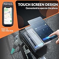 Vista 4 de ROCKBROS Bolsa para Bicicleta Soporte para Teléfono Bolsa de Accesorios para Bicicleta, Bolsa EVA Impermeable Portateléfonos para Bicicleta Tubo